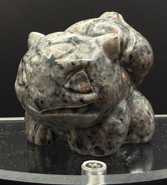Hand-Carved Yooperlite Bulbasaur